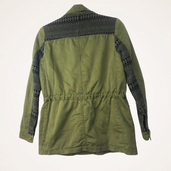 Forever 21 Utility Army Cotton and Wool Green Jacket Size S - Picture 7 of 15